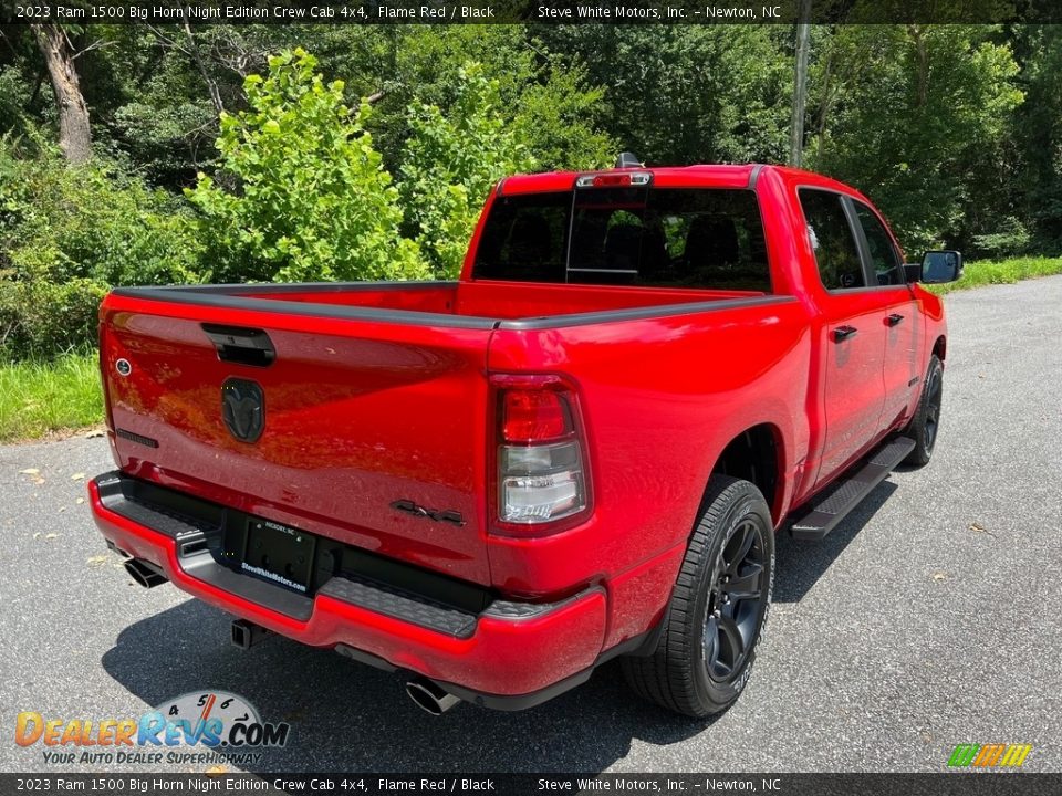 2023 Ram 1500 Big Horn Night Edition Crew Cab 4x4 Flame Red / Black Photo #6