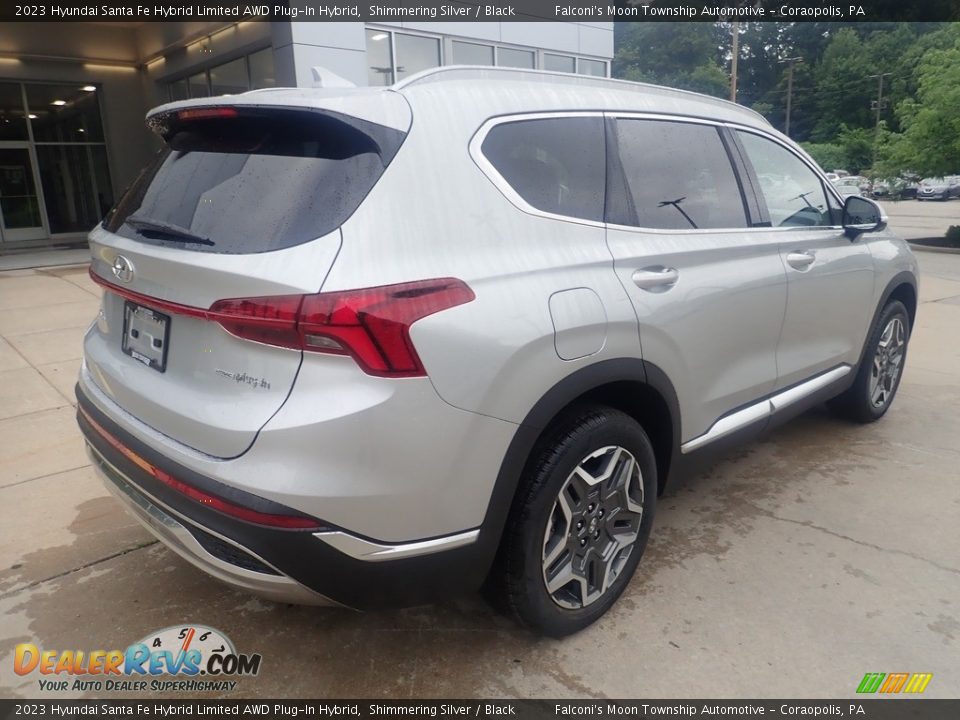 2023 Hyundai Santa Fe Hybrid Limited AWD Plug-In Hybrid Shimmering Silver / Black Photo #2