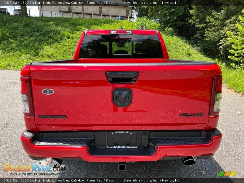 2023 Ram 1500 Big Horn Night Edition Crew Cab 4x4 Flame Red / Black Photo #7