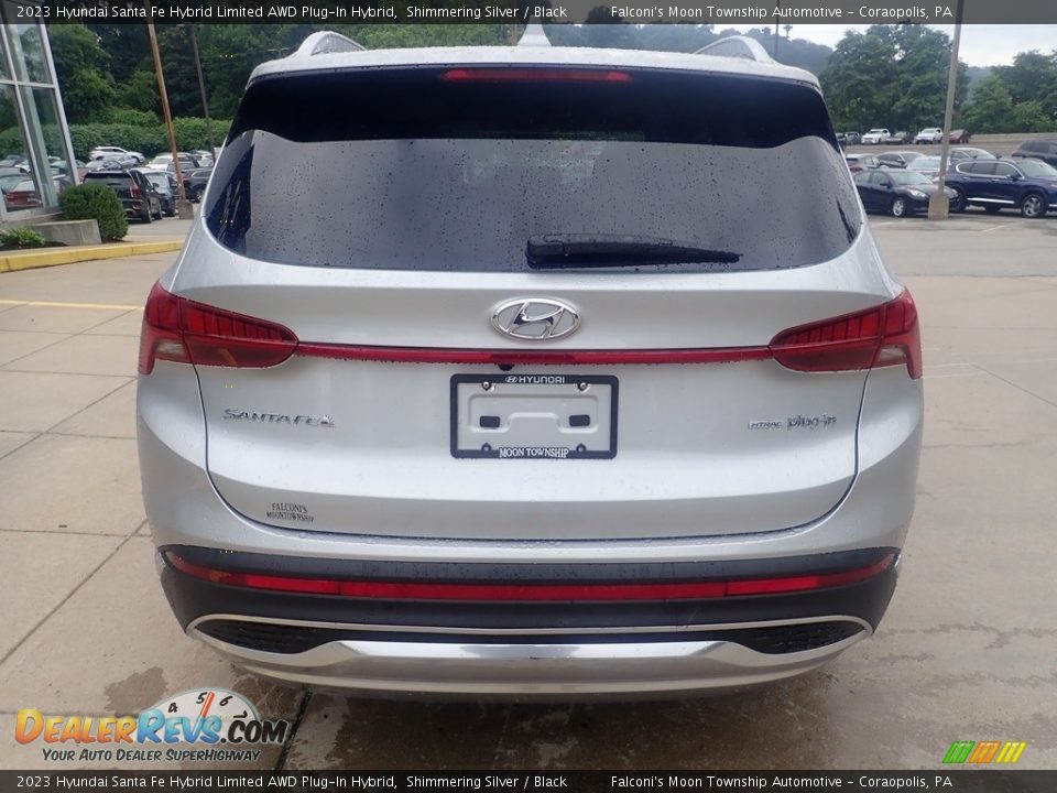 2023 Hyundai Santa Fe Hybrid Limited AWD Plug-In Hybrid Shimmering Silver / Black Photo #3