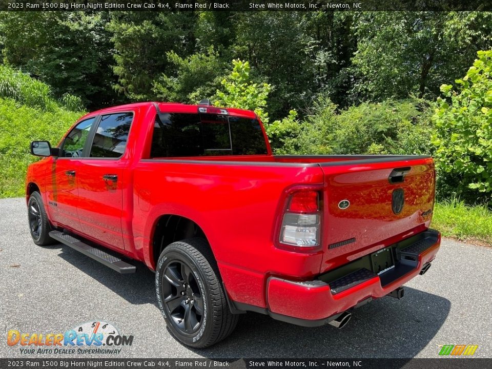 2023 Ram 1500 Big Horn Night Edition Crew Cab 4x4 Flame Red / Black Photo #9