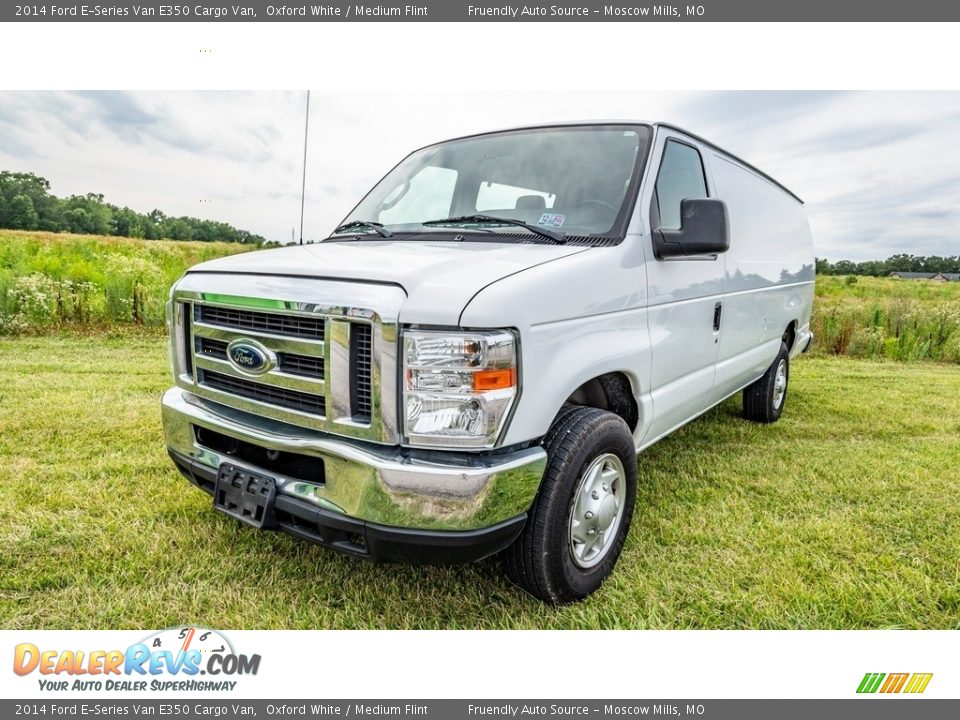 2014 Ford E-Series Van E350 Cargo Van Oxford White / Medium Flint Photo #8