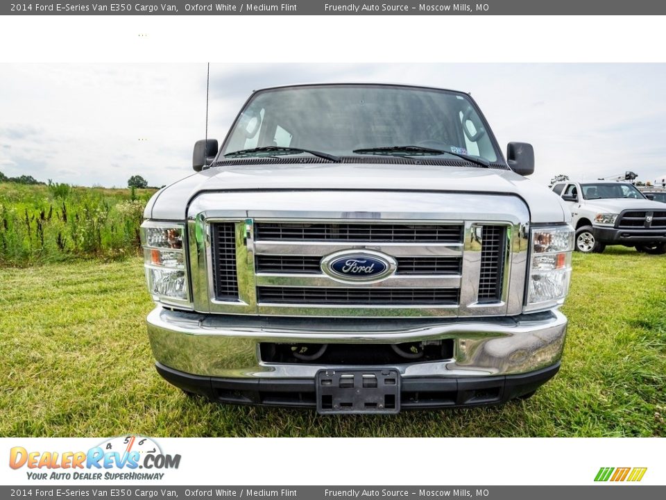 2014 Ford E-Series Van E350 Cargo Van Oxford White / Medium Flint Photo #9