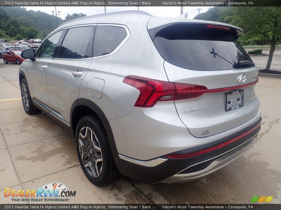 2023 Hyundai Santa Fe Hybrid Limited AWD Plug-In Hybrid Shimmering Silver / Black Photo #5