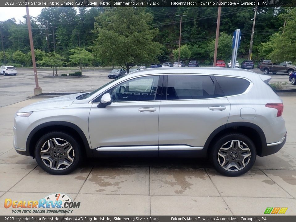 Shimmering Silver 2023 Hyundai Santa Fe Hybrid Limited AWD Plug-In Hybrid Photo #6