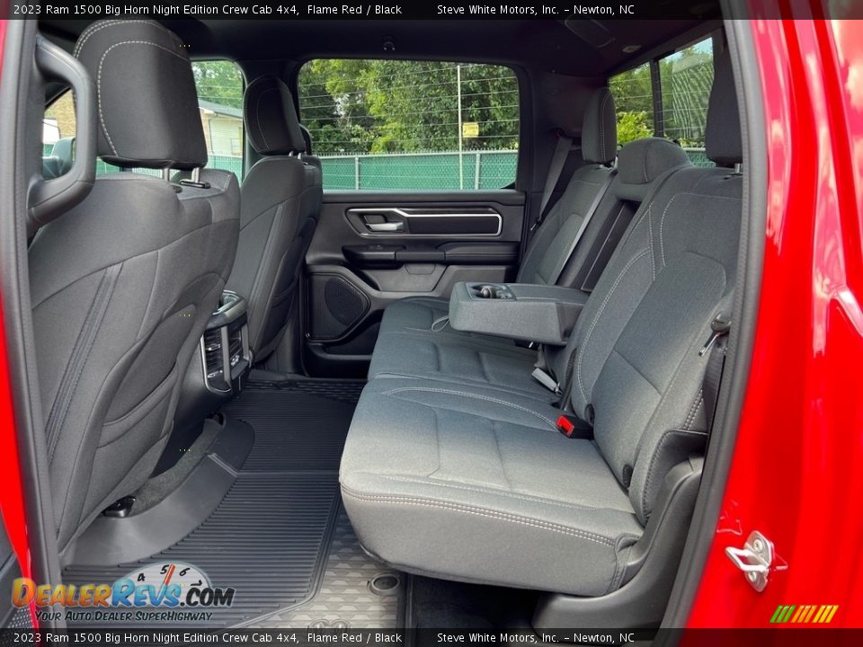 Rear Seat of 2023 Ram 1500 Big Horn Night Edition Crew Cab 4x4 Photo #14