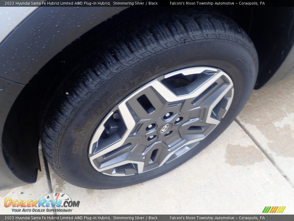 2023 Hyundai Santa Fe Hybrid Limited AWD Plug-In Hybrid Shimmering Silver / Black Photo #10