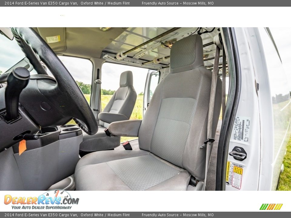 2014 Ford E-Series Van E350 Cargo Van Oxford White / Medium Flint Photo #17