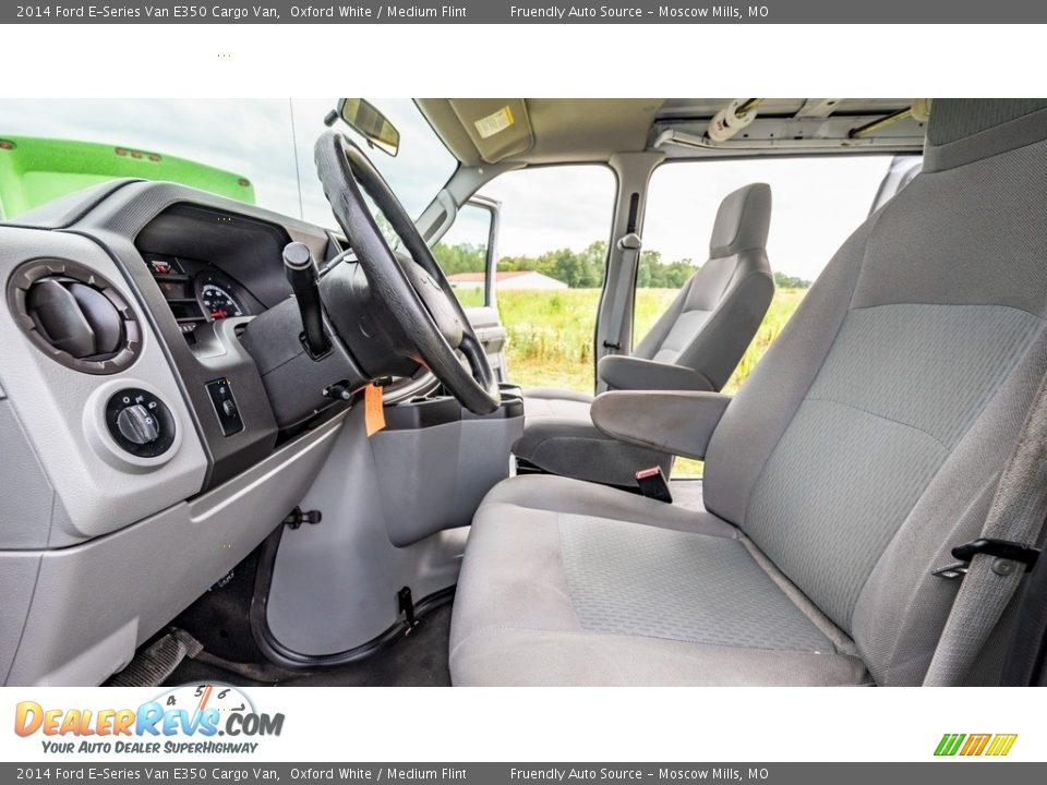 2014 Ford E-Series Van E350 Cargo Van Oxford White / Medium Flint Photo #18