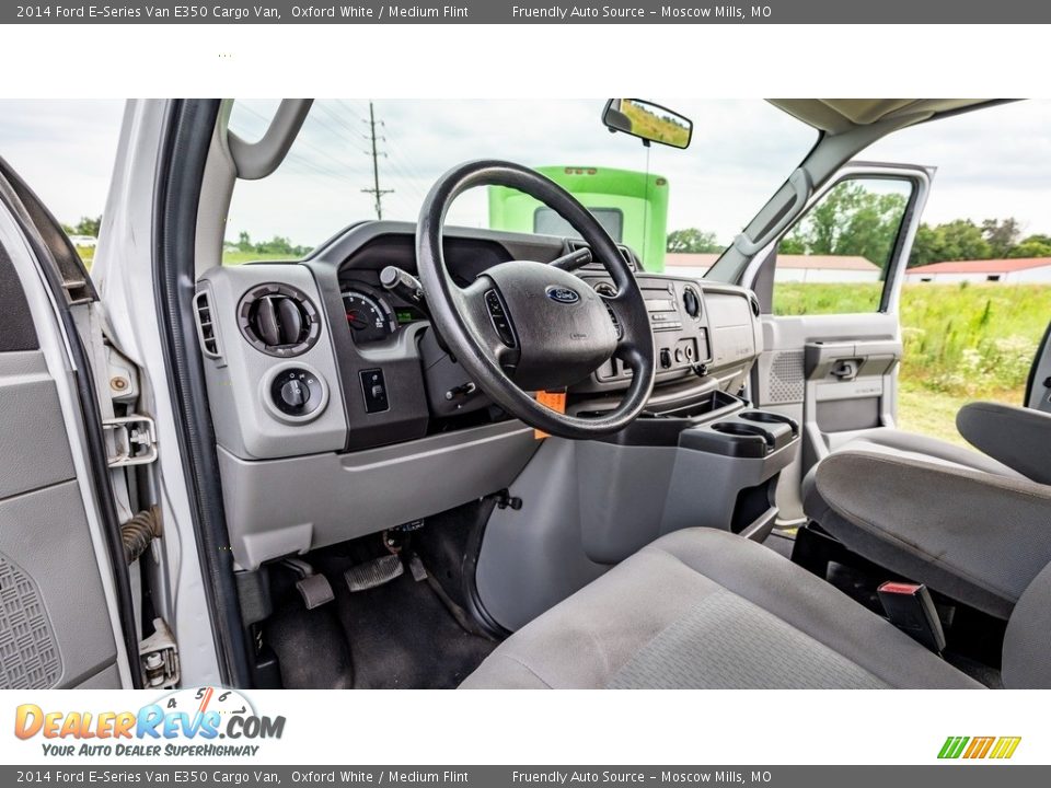 2014 Ford E-Series Van E350 Cargo Van Oxford White / Medium Flint Photo #19