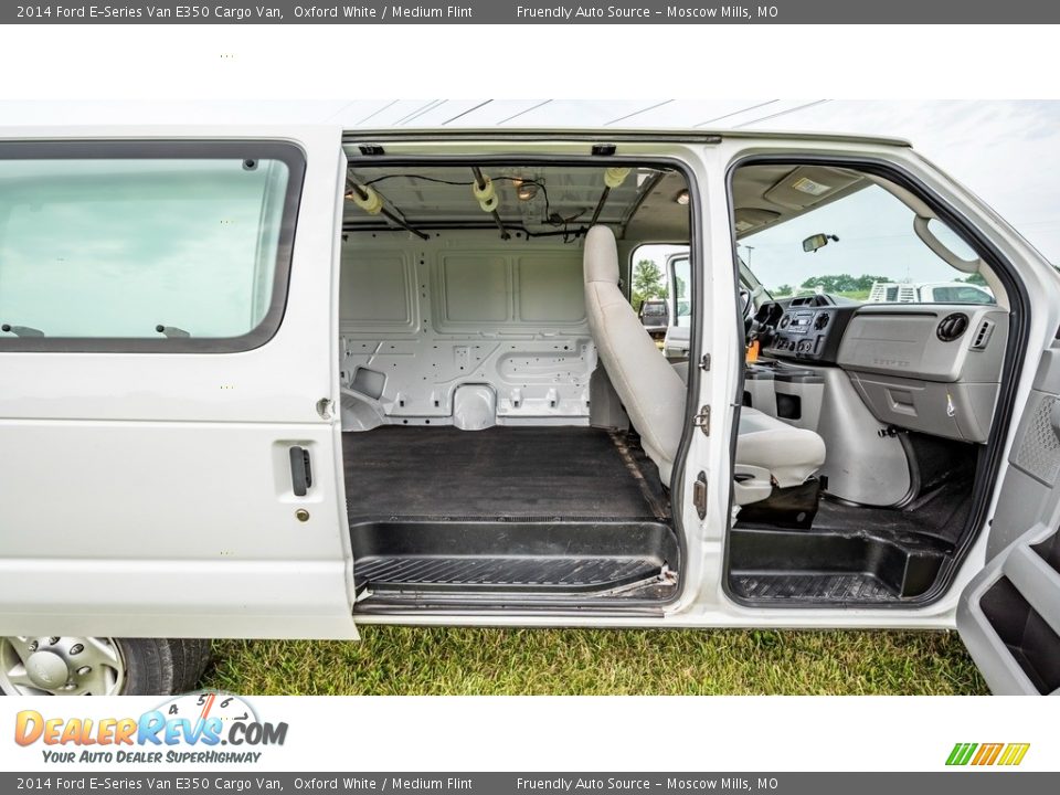 2014 Ford E-Series Van E350 Cargo Van Oxford White / Medium Flint Photo #22