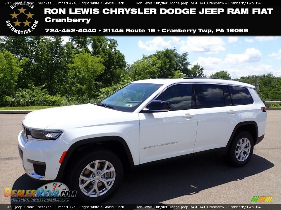 2023 Jeep Grand Cherokee L Limited 4x4 Bright White / Global Black Photo #1