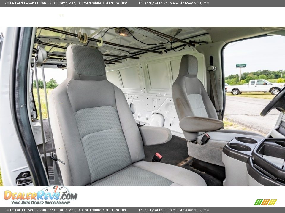 2014 Ford E-Series Van E350 Cargo Van Oxford White / Medium Flint Photo #26