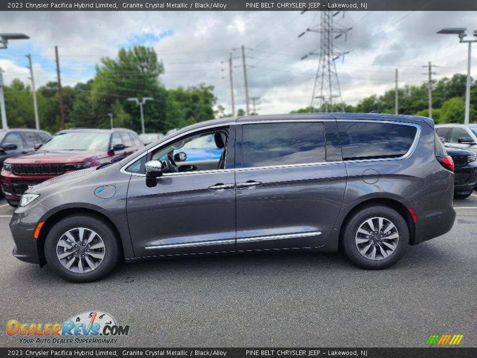 2023 Chrysler Pacifica Hybrid Limited Granite Crystal Metallic / Black/Alloy Photo #3