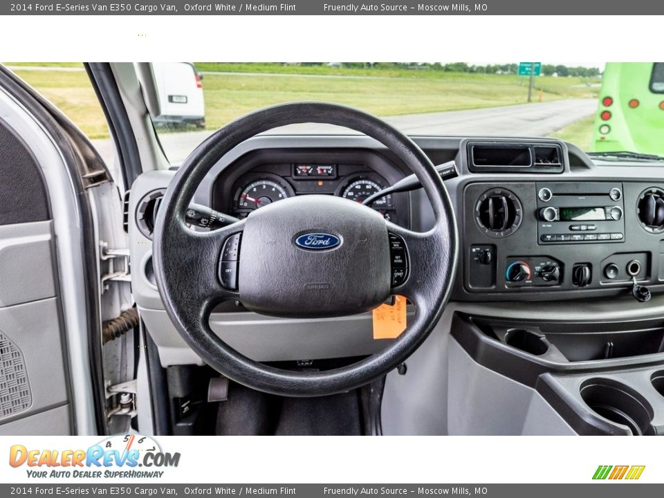 2014 Ford E-Series Van E350 Cargo Van Oxford White / Medium Flint Photo #28