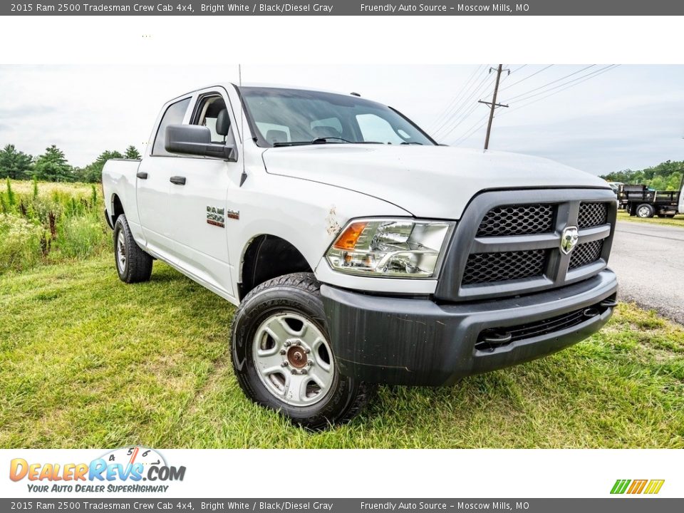 2015 Ram 2500 Tradesman Crew Cab 4x4 Bright White / Black/Diesel Gray Photo #1