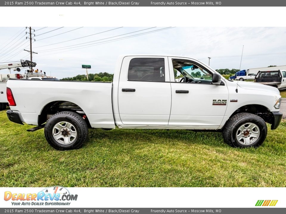 2015 Ram 2500 Tradesman Crew Cab 4x4 Bright White / Black/Diesel Gray Photo #3