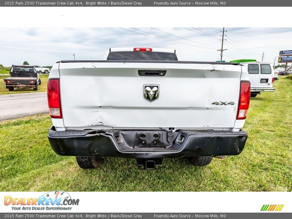 2015 Ram 2500 Tradesman Crew Cab 4x4 Bright White / Black/Diesel Gray Photo #5