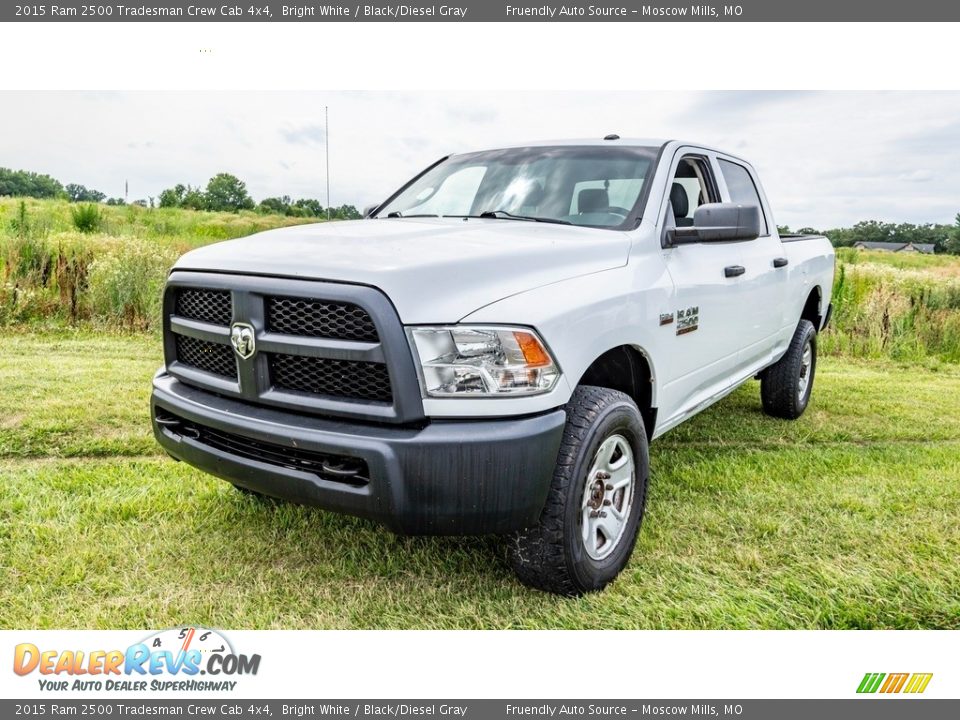 2015 Ram 2500 Tradesman Crew Cab 4x4 Bright White / Black/Diesel Gray Photo #8