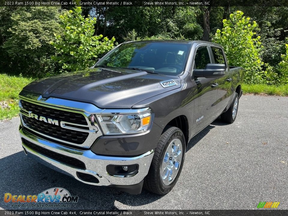 2023 Ram 1500 Big Horn Crew Cab 4x4 Granite Crystal Metallic / Black Photo #2