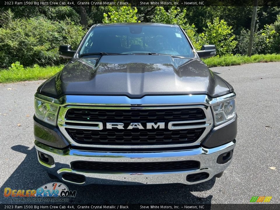 2023 Ram 1500 Big Horn Crew Cab 4x4 Granite Crystal Metallic / Black Photo #3