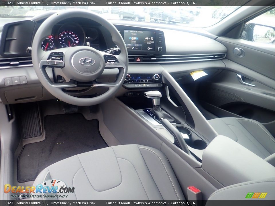 Medium Gray Interior - 2023 Hyundai Elantra SEL Photo #13