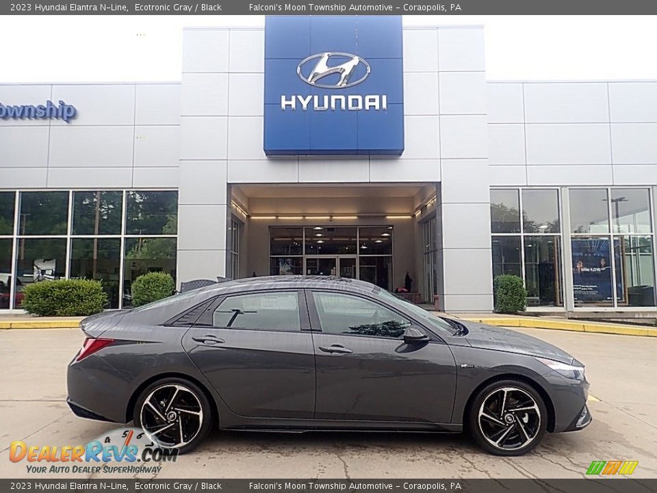 2023 Hyundai Elantra N-Line Ecotronic Gray / Black Photo #1