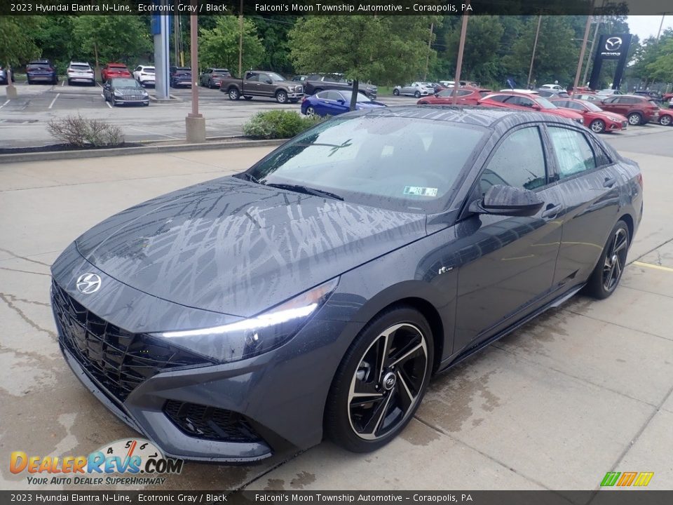 2023 Hyundai Elantra N-Line Ecotronic Gray / Black Photo #7