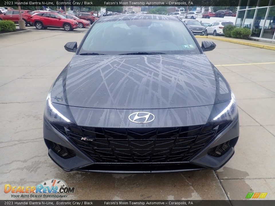 2023 Hyundai Elantra N-Line Ecotronic Gray / Black Photo #8