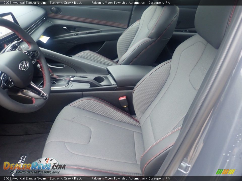 2023 Hyundai Elantra N-Line Ecotronic Gray / Black Photo #10