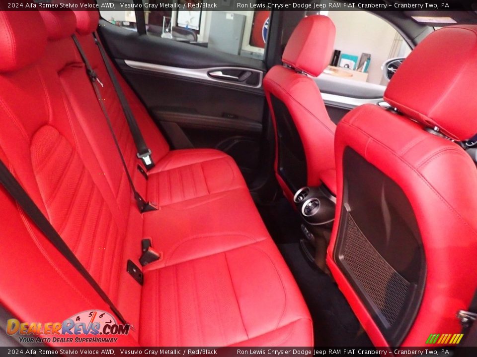 Rear Seat of 2024 Alfa Romeo Stelvio Veloce AWD Photo #9