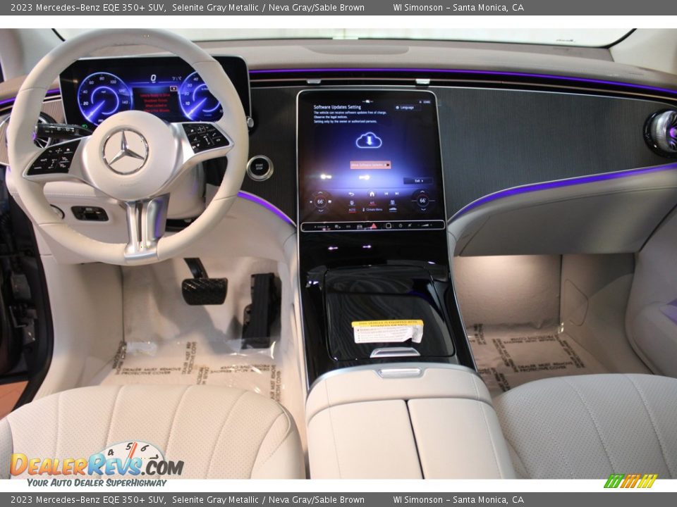 2023 Mercedes-Benz EQE 350+ SUV Selenite Gray Metallic / Neva Gray/Sable Brown Photo #10