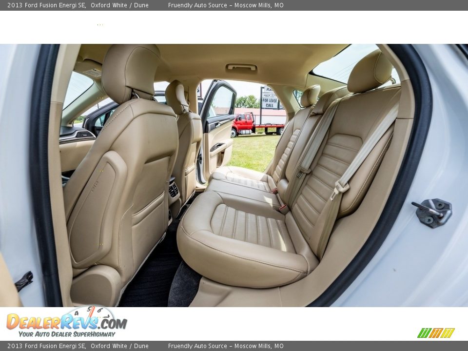 Rear Seat of 2013 Ford Fusion Energi SE Photo #22