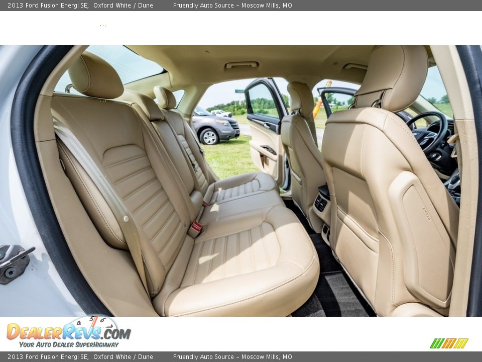 Rear Seat of 2013 Ford Fusion Energi SE Photo #25