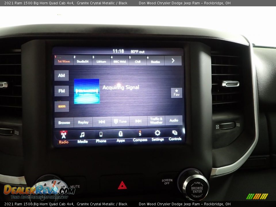 2021 Ram 1500 Big Horn Quad Cab 4x4 Granite Crystal Metallic / Black Photo #2