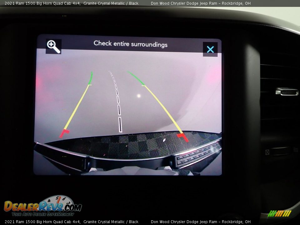2021 Ram 1500 Big Horn Quad Cab 4x4 Granite Crystal Metallic / Black Photo #3
