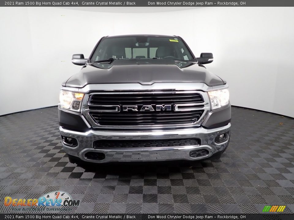 2021 Ram 1500 Big Horn Quad Cab 4x4 Granite Crystal Metallic / Black Photo #4