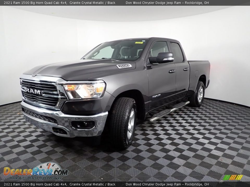 2021 Ram 1500 Big Horn Quad Cab 4x4 Granite Crystal Metallic / Black Photo #5