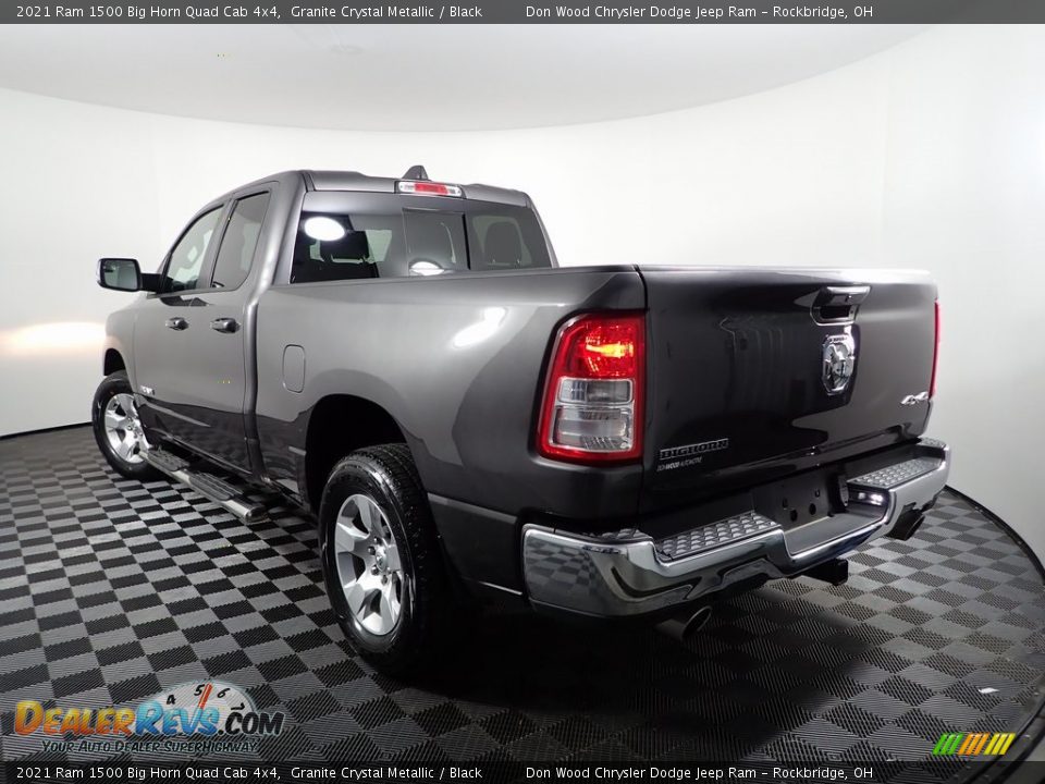 2021 Ram 1500 Big Horn Quad Cab 4x4 Granite Crystal Metallic / Black Photo #6