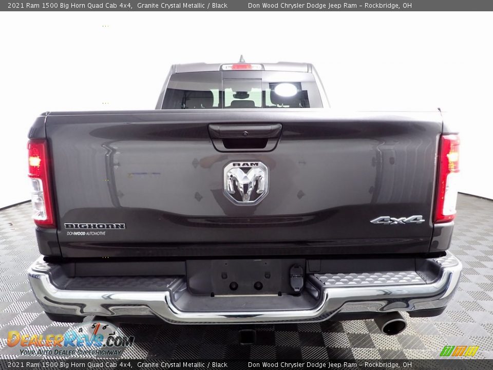 2021 Ram 1500 Big Horn Quad Cab 4x4 Granite Crystal Metallic / Black Photo #7