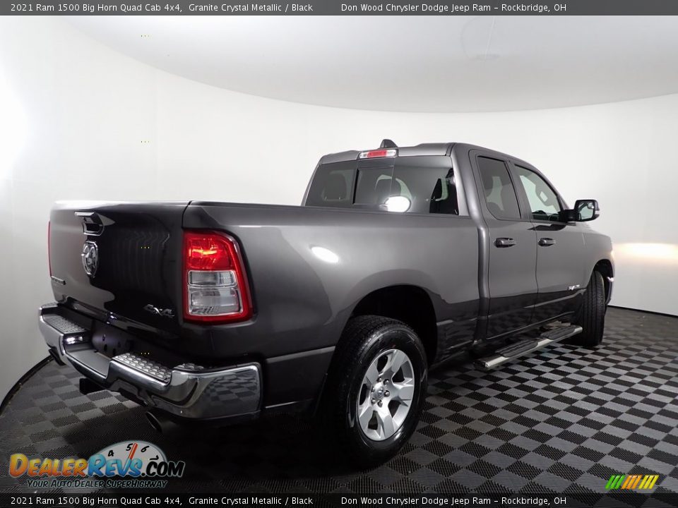 2021 Ram 1500 Big Horn Quad Cab 4x4 Granite Crystal Metallic / Black Photo #9