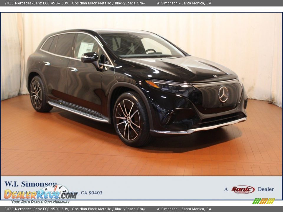 2023 Mercedes-Benz EQS 450+ SUV Obsidian Black Metallic / Black/Space Gray Photo #1