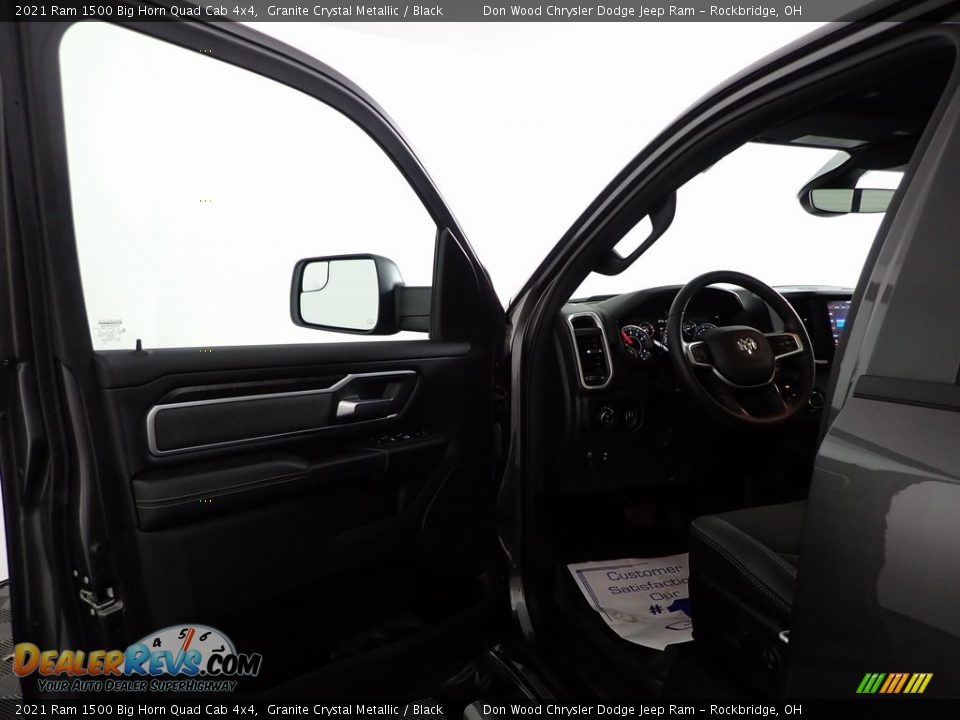 2021 Ram 1500 Big Horn Quad Cab 4x4 Granite Crystal Metallic / Black Photo #10