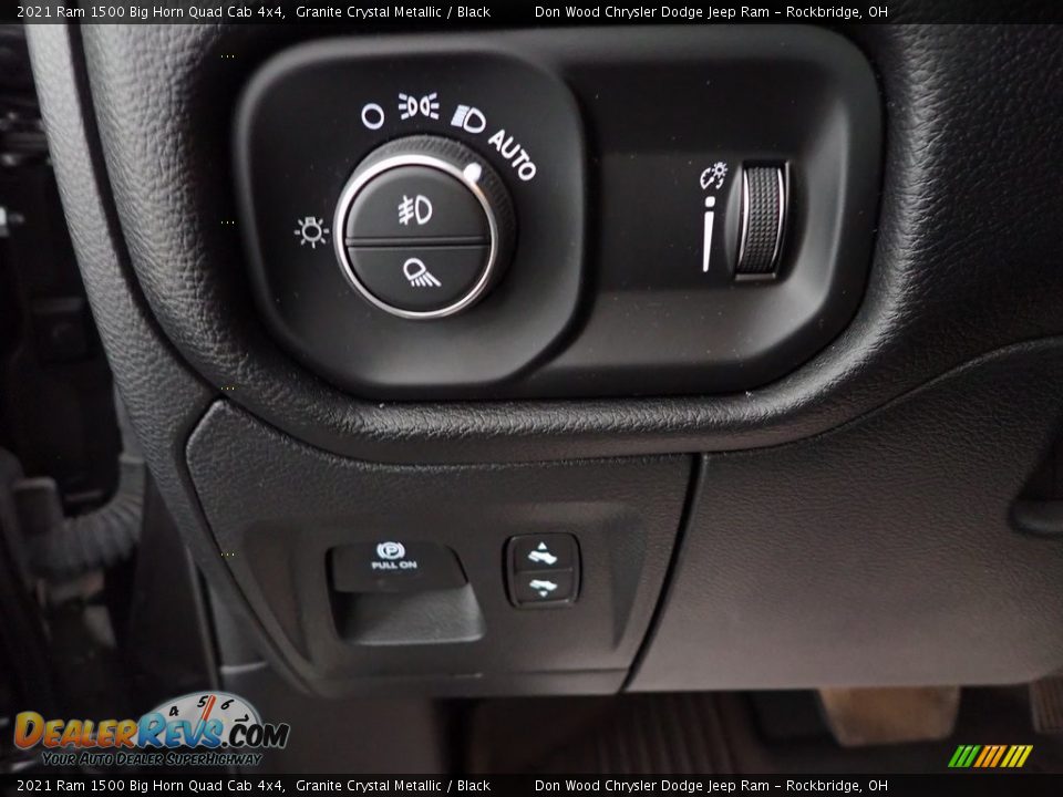 2021 Ram 1500 Big Horn Quad Cab 4x4 Granite Crystal Metallic / Black Photo #14