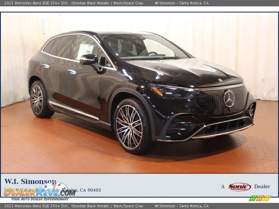 2023 Mercedes-Benz EQE 350+ SUV Obsidian Black Metallic / Black/Space Gray Photo #1