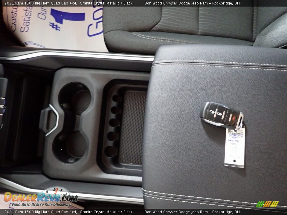 2021 Ram 1500 Big Horn Quad Cab 4x4 Granite Crystal Metallic / Black Photo #21