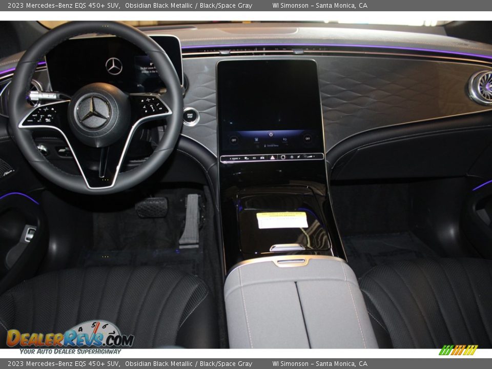 2023 Mercedes-Benz EQS 450+ SUV Obsidian Black Metallic / Black/Space Gray Photo #10