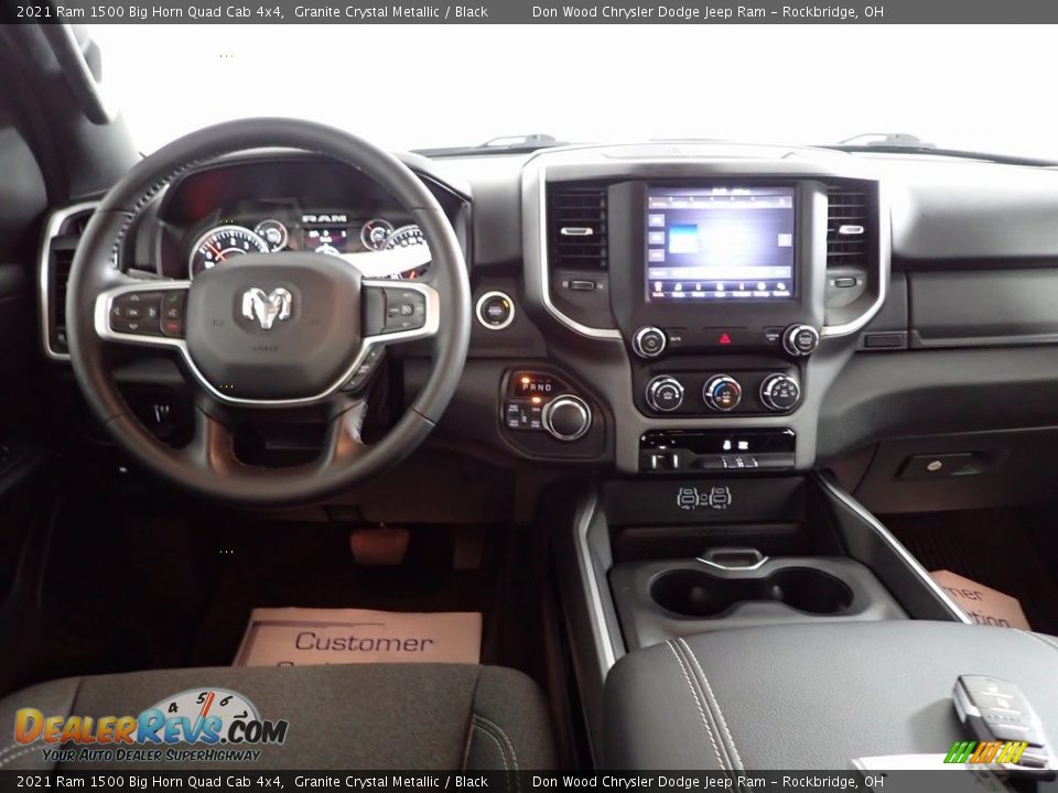 2021 Ram 1500 Big Horn Quad Cab 4x4 Granite Crystal Metallic / Black Photo #25