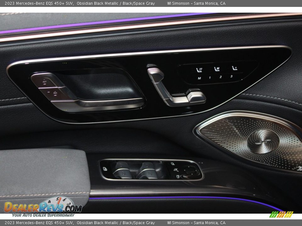 2023 Mercedes-Benz EQS 450+ SUV Obsidian Black Metallic / Black/Space Gray Photo #12