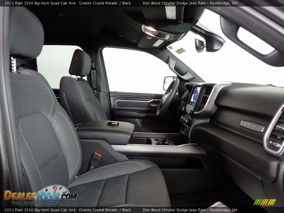2021 Ram 1500 Big Horn Quad Cab 4x4 Granite Crystal Metallic / Black Photo #27